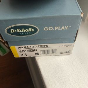 Dr Scholl’s Red stripe flats